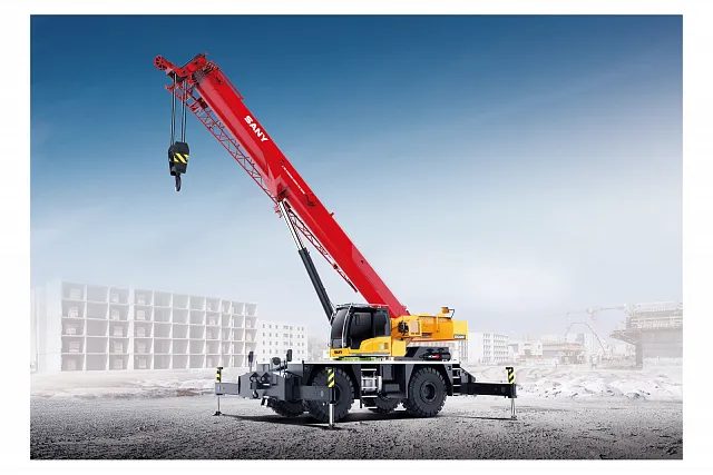 Короткобазовый кран Palfinger Sany SRC600T