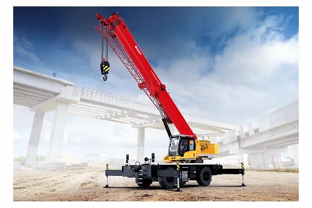 Короткобазовый кран Palfinger Sany SRC500T